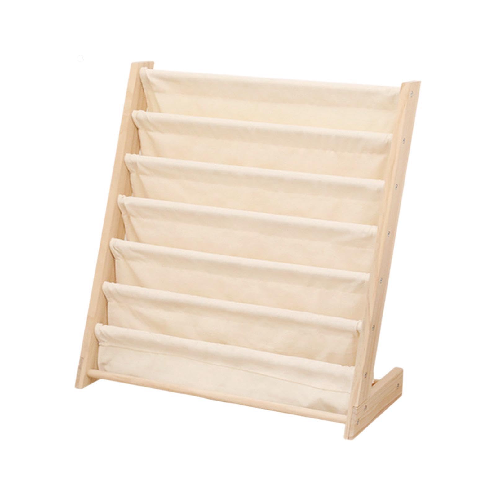 Estantería de Libros de para Madera para niños, Gran, 60x30x80CM | para fomentar la lectura temprana en la sala de juegos.