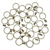 Praktische Gardinenringe aus Metall sind rostbeständig, solide und robust,