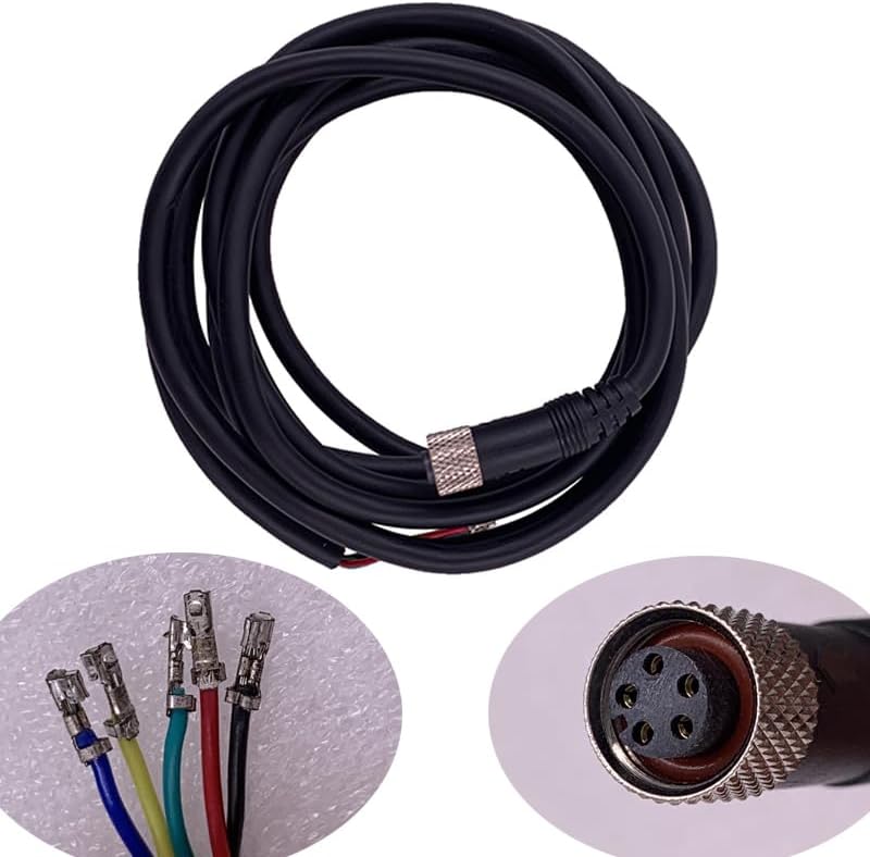 LCD Screen Display J-LCD Control Panel Ebike LCD Display for 36V 48V Electric Bicycle Multi-Information Waterproof 5 Pins Plug Display Meter Suitable for 22.2mm/0.87in E-Bike Handlebar