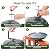 Yiabivo Deck Mounted Bird Bath with Fountain,Solar Railing Bird Bath Fountains for Hummingbirds,Adjustable Metal Durable Deck Bird Bath Holder for Outdoor Railings, Patio Deck,Garden
