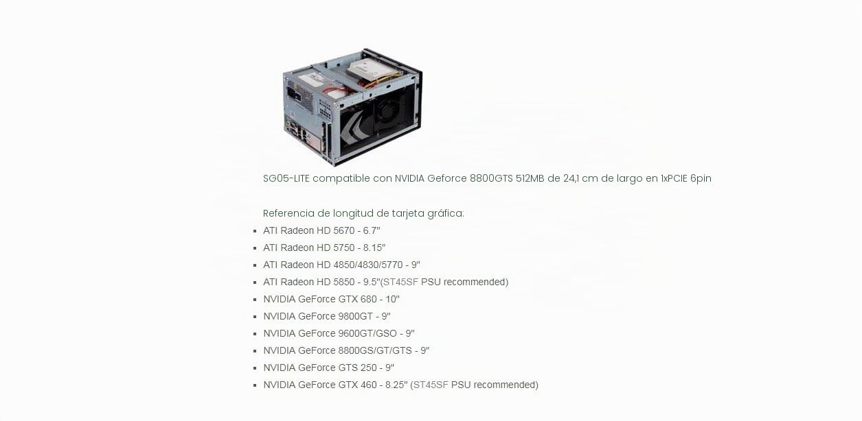 SilverStone SST-SG05BB-Lite - Carcasa de ordenador compacta cubo Sugo Mini-ITX, negro