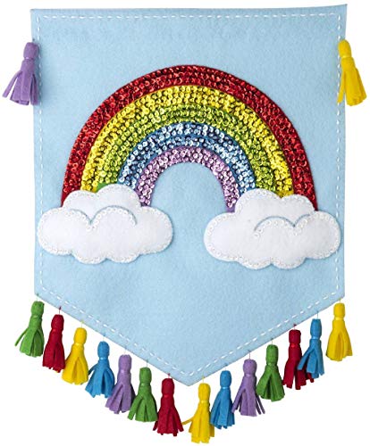 Bucilla Felt Wall Hanging Applique Kit-Rainbow