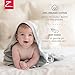 Zutano Hooded Baby Towels, Organic Cotton Baby Bath Towel, Ultra Soft and Absorbent Baby Towel for Newborn and Infant | Girl, Boy, and Unisex Towel Set, Unicorn Meadows, 2-Pack