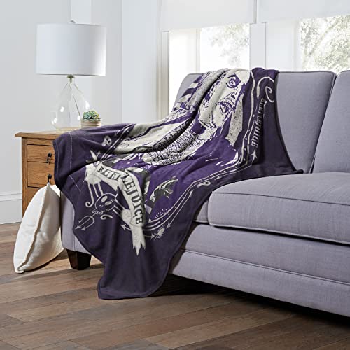 Northwest Beetlejuice Silk Touch Throw Blanket, 50" x 60", Purple Beetle - image 4