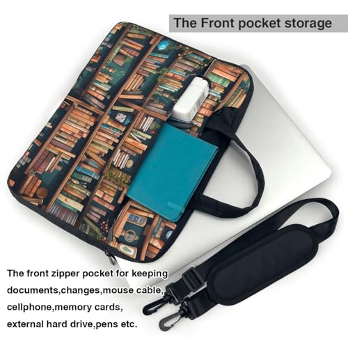 Bolso de hombro para laptop KHiry unisex negro miniatura 3