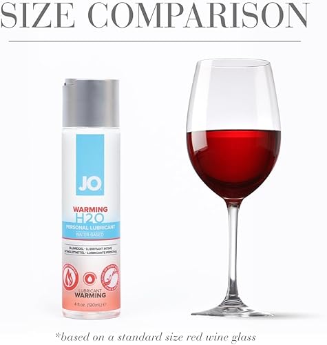 Miniatura 3 de JO H2O Lubricante de calentamiento, lubricante vigorizante de sensación para hombres, mujeres y parejas, 4 onzas líquidas