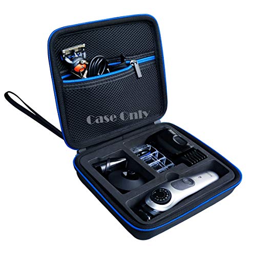 LAVSS - Funda rígida de viaje para Braun BT7040 BT5065 BT3021 BT3022 BT3041 BT3040 Braun MGK3021 MGK7021 MGK7020 Braun BT Braun MGK Cortadora de barba y pelo, cremallera azul
