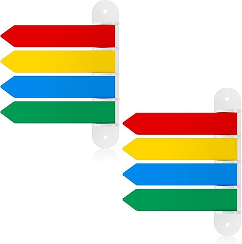 Miniatura 8 de BBTO Paquete de 1 bandera para sala de exámenes, 7 pulgadas de largo, banderas de puerta de colores primarios, indicadores de estado de sala de