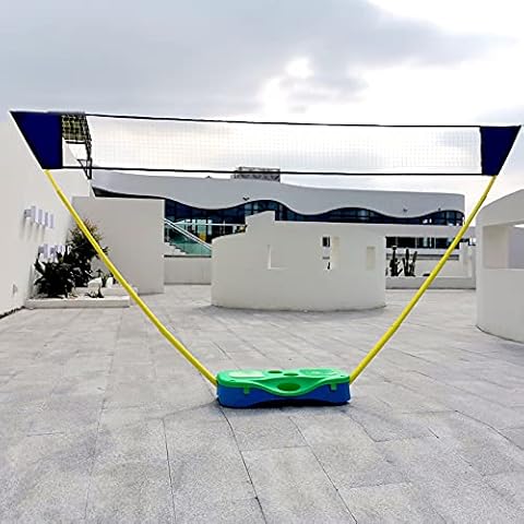 DYJD Foldable Tennis Volleyball Net Pop Up Badminton Set Badminton Net For Garden Indoor Outdoor Sports,Green Cover
