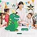 Dinosaur Pinata Bundle with a Blindfold and Bat (17x13x4 Inches), Perfect for Birthday Parties, Animal Theme Parties, Decorations