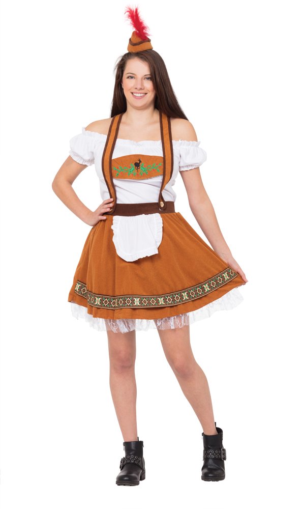 Bristol Novelty AC649 German County Bar Girl Costume, Size 10-14