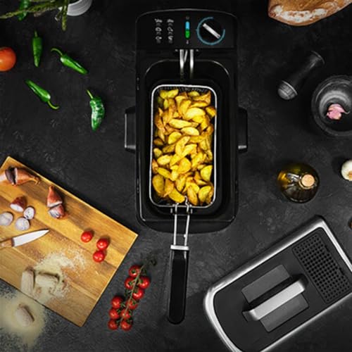 Cecotec CleanFry 3000 ProFilter Frituurpan met tank. Vermogen 2000 W, inhoud van 3 liter, ProFiltersysteem voor het afzuigen en filteren van olie, vaatwasmachinebestendig - Afbeelding 3