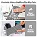 16.5 inch Mop Pads Refills, 3 Pack Microfiber Reusable Replacement Mop Pads Flat Replacements Heads for Wet Or Dry Floor Cleaning and Scrubbing, Grey Cloth