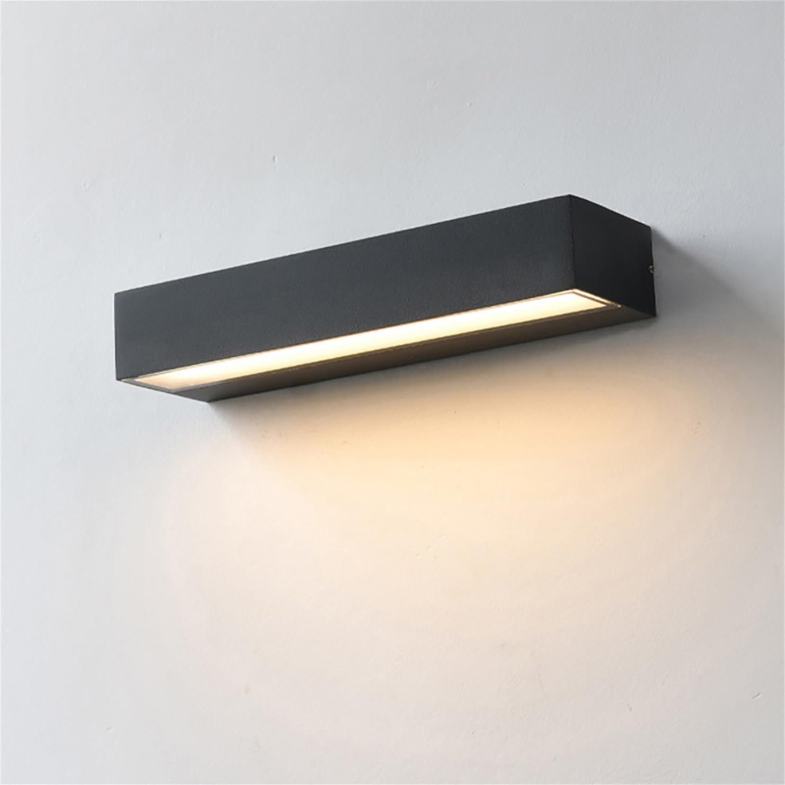 Applique Da Parete Per Esterni Lampada Da Esterno Per Esterni Apparecchio Di Illuminazione Per Decorazioni Per La Casa Per Balcone Portico Cancello Da Giardino IP65 Impermeabile,Nero,50CM