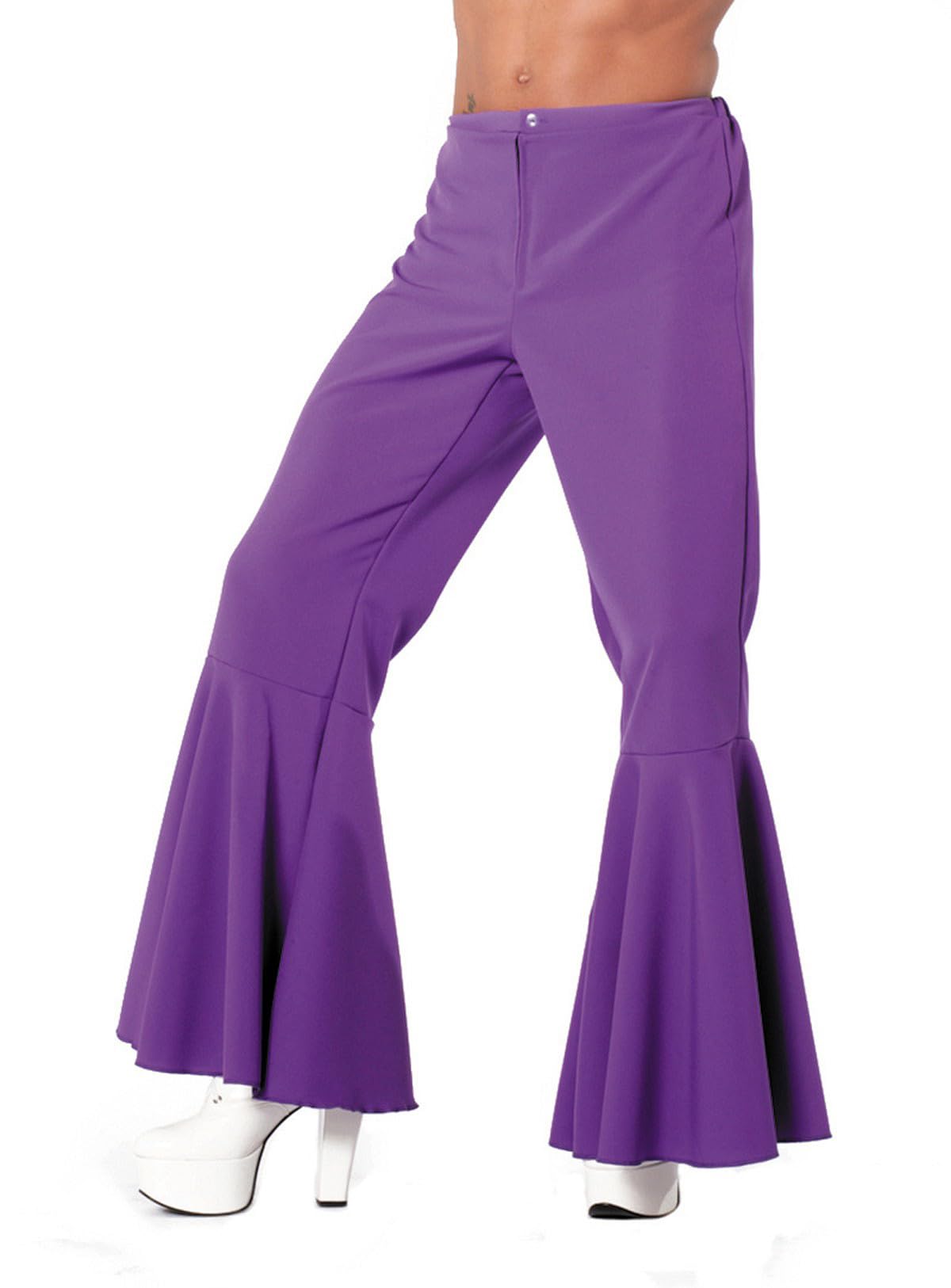 WILBERS & WILBERS 5118 Flared Hippie Trousers, Flared Trousers for Festival, Carnival, 70s Theme Party, Disco Fever