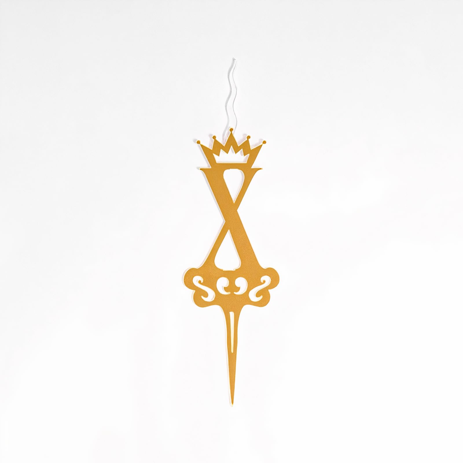 Food Safe Premium Candle Cake Topper for Birthday, Anniversary, and Custom Party Celebrations in Letters - Gold (Letter G)