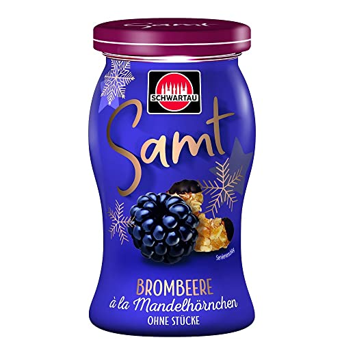 Schwartau Samt Winter-Edition Brombeere à la Mandelhörnchen, Fruchtaufstrich ohne Stücke, 270g Cover