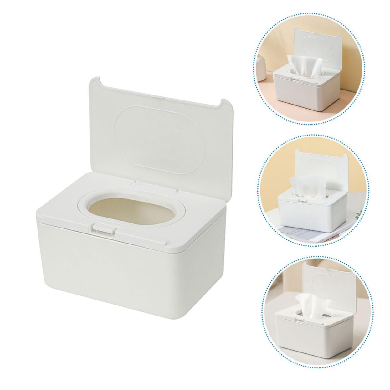 POPETPOP 2 Dispenser per Salviettine Umidificate Contenitore Portatile per Salviettine Design Facile Versatile