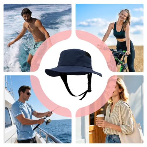 Gorro con protección craneal tipo casco y sombrero de sol 4