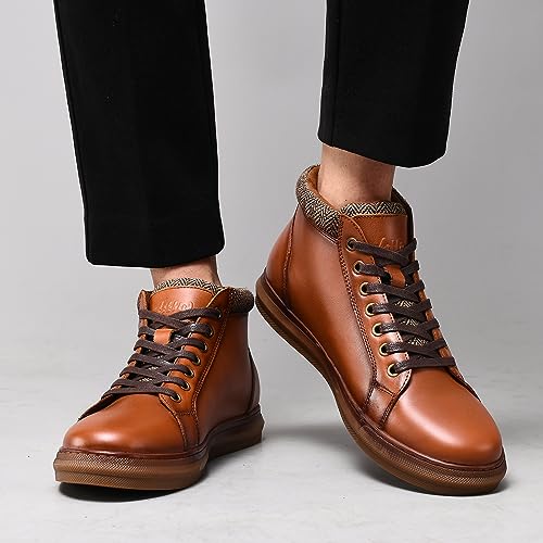 Image of Arkbird Mens Leather Sneaker Fashion Classic Casual Chukka Ankle Boots for Men