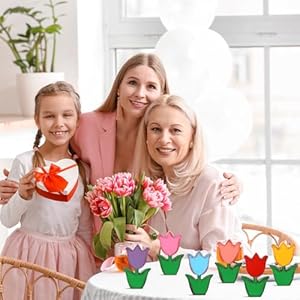 Qunclay 6 Pcs Spring Decor Wooden Flowers Decor Spring Tiered Tray Decorative Retro Tulip Daisy Table Decoration Wood Tulips Daisy Signs Table Centerpiece Floral Block Signs for Home(Tulips) Qunclay 6 Pcs Spring Decor Wooden Flowers Decor Spring Tiered Tray Decorative Retro Tulip Daisy Table Decoration Wood Tulips Daisy Signs Table Centerpiece Floral Block Signs for HomeTulips