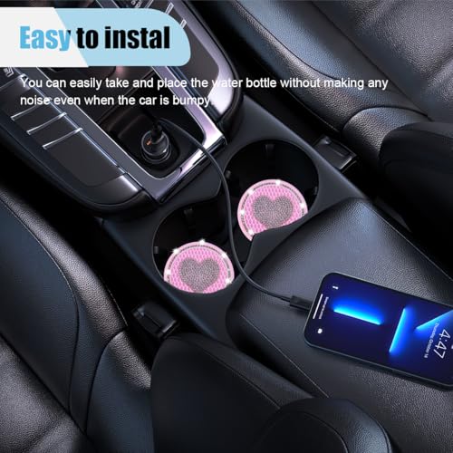 Insertos para Portavasos de Auto Brillantes 2PCS 2.75 pulg miniatura 3