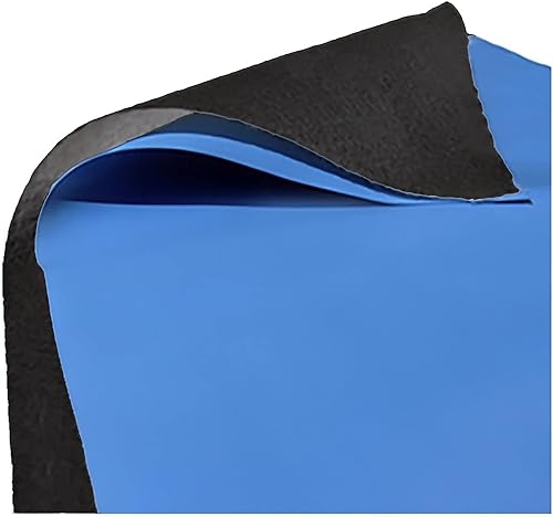 Vista 37 de LL1834OV Funda de revestimiento para piscina, 18 x 34 pies, negra, material geotextil de poliéster fuerte y duradero, precortada para adaptarse Negro