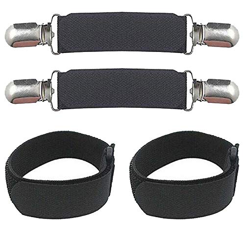 Pmsanzay Lot de 4 étriers et sangles élastiques réglables pour femme et adolescente - Utilisés à l'intérieur ou à l'extérieur de vos bottes ou chaussures - Utilisation polyvalente Cover