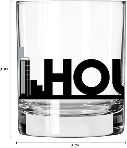 Vista 104 de Toasted Tales - Vaso de whisky Denver Skyline Cityscapes Regalo para gente de Denver City Vasos de ciudad urbana Old Fashioned Rocks Regalo