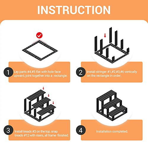 Dog Stairs For Small Dogs, 3 Steps Dog Steps For Bed Couch, Easy Install Pet Stairs For Small Dogs, Cats #TOP3