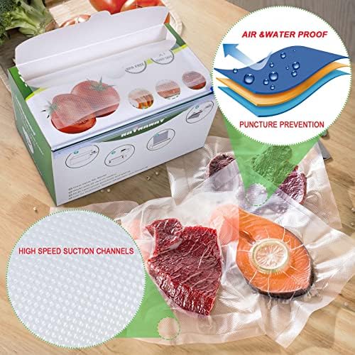 Vacuum Sealer Roll Bags Heavy Duty for Food BPA Free with Cutter Box 20cm x 30m Customized Size Food Bags