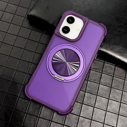 Étui de chargement sans fil iPhone 16 avec support magnétique bicolore