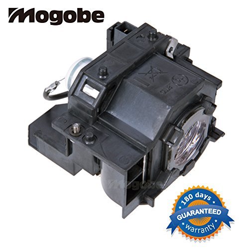 For ELPLP42 Compatible Projector Lamp with Housing for EMP-83H PowerLite 822p 83c 400W 410W 822+ 83+ 83V+; EX90 H281B H371A; EB-410W 410WE; EMP-280 400 400W 400WE 410W 822 822H by Mogobe