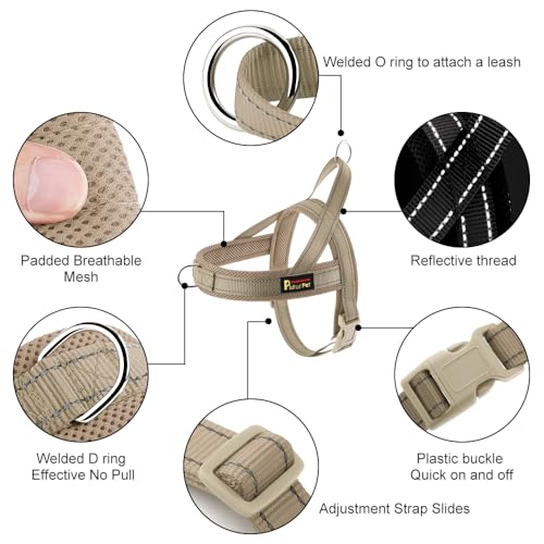 Image of Plutus Pet No Pull Dog Harness for Puppy Small Dogs, Breathable Mesh Padded
