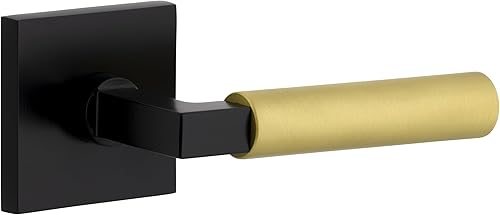 Viaggio 603103 - Palanca lisa Contempo de roseta para simulación individual, latón satinado negro/satinado