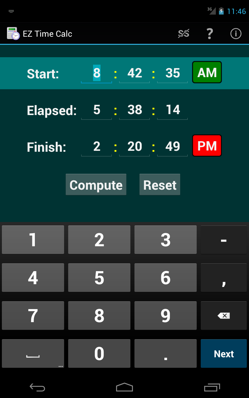 EZ Time Calculator App on Amazon Appstore