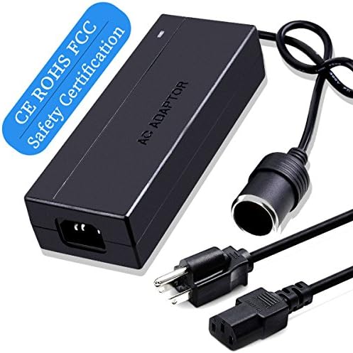 AC to DC Converter, HUANZHAN 10A 120W 100-240V to 12V Car Cigarette Lighter Socket AC/DC Power Adapter Converter