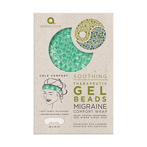 Aroma Home Soothing Gel Bead Migraine Comfort Head Wrap (Seafoam)