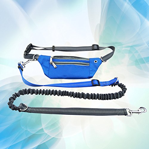 Pet Dog Leash -Trela ??de cão de estimação com cintura livre para correr, caminhar e caminhar com bo