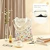 Avezano Tote Bag for Women Girls Spring Colorful Floral Canvas Tote Bag Reusable Aesthetic Canvas Tote Bags for Shopping Work Travel #4