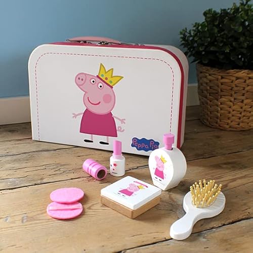 Barbo Toys - Peppa Pig Beauty Set für Kinder - Kinderspielzeug ab 3 Jahre - Kinderrollenspiel - Kinderkoffer Einfach zu Transportieren - Kinderschminke Set Mädchen - Peppa Wutz Spielzeug