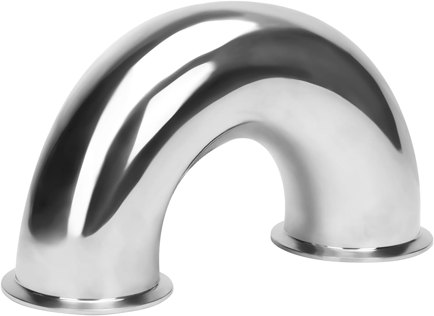 DERNORD 1.5" Tube OD Elbow 180 Degree Sanitary Pipe Fitting SS304 Tri Clamp 1.5 Inch
