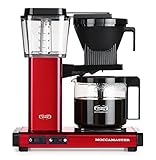 Moccamaster KBG Select, Filterkaffeemaschine, Kaffeefiltermaschine, Red Metallic, 1.25L