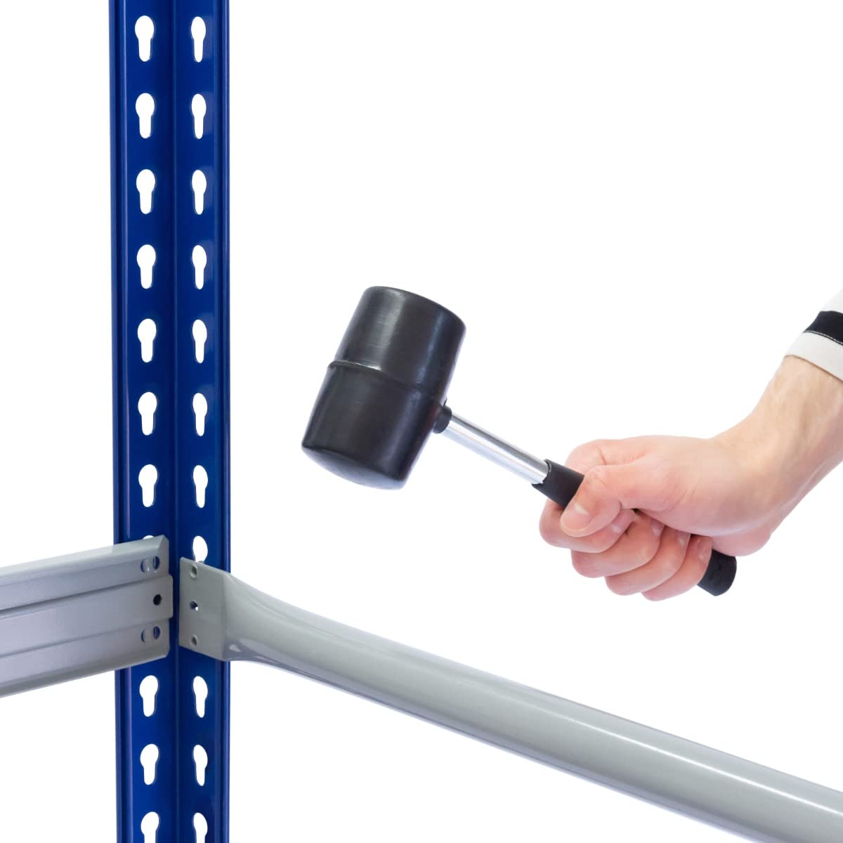 Regał do opon Magazyn kół bez śrub stalowa półka 450 kg pojemność 3-poziomowy stojak 24 opony ciężki garaż warsztat mechaniczny 185 cm x 180 cm x 40 cm BEZPŁATNY gumowy młotek i 2 złącza wnękowe