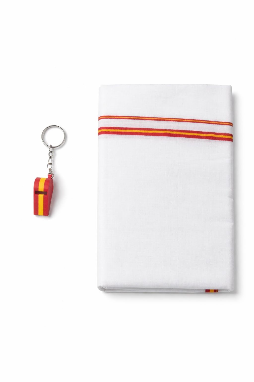 yhwh TVK Vesti/Dhoti with TVK Whistle Blower, Men's Cotton Dhoti, Single Length, 2.0 Mtr, Political Wear-picture-47