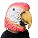 PartyHop - Red Parrot Mask - Latex Animal Bird Head Mask Halloween Party Costume for Adults and Kids