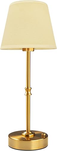 Miniatura 10 de EppieBasic Lámpara de mesa inalámbrica recargable: carga rápida y larga duración, luz cálida de 2700 K, lámparas doradas vintage para mujeres ama de