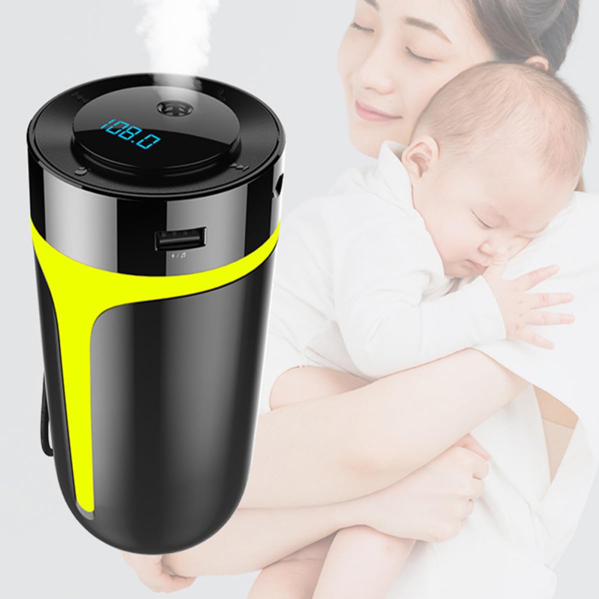 Umidificatore Auto Multifunzione 300ml in Abs Mp3 e Wireless