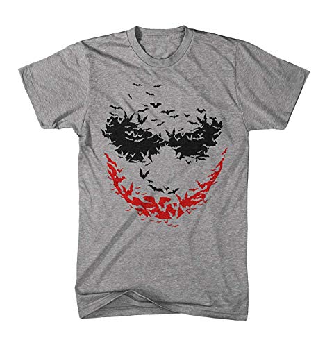 Monkey Print Camiseta Hombre Grave Joker en Ratón Tipo - Gris Moteado, L