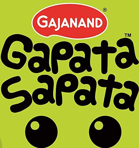 GAJANAND Gapata Sapata Pani Puri Papad, 200gm x Pack of 3 / Ready to Fry, Gol Gappa Papad with Chatpata Pani Maker Inside / 75 To 80pcs Approx/Pani Puri Pellets 1